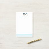 Schitterende Fairy Wren - Schattige Blue Bird gepe Post-it® Notes (Op bureau)