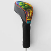Schitterende Fantasie Boom Scene Golfheadcover (Schuin)
