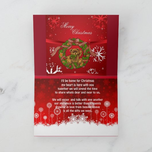 Schitterende feestdag kaart (Binnen)