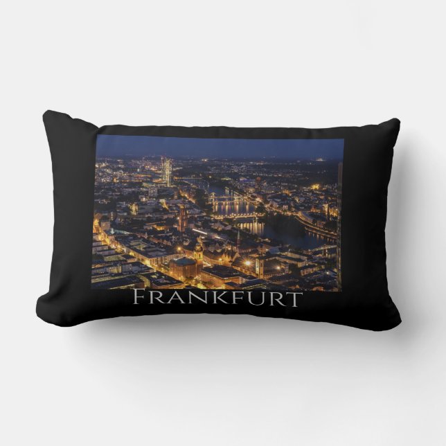 Schitterende Frankfort Nacht Kussen (Voorkant)