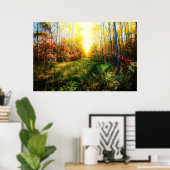 Schitterende, gekleurde landschapsafdrukken poster (Thuiskantoor)