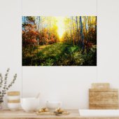 Schitterende, gekleurde landschapsafdrukken poster (Keuken)