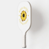 Schitterende Gele Zonnebloem Pickleball Paddle (Links)