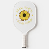 Schitterende Gele Zonnebloem Pickleball Paddle (Achterkant)