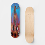Schitterende gitaarskateboard skateboard (Voorkant)