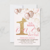 Schitterende Gouden Kroon Prinses Blush Eerste Ver Kaart (Voorkant)