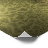 Schitterende Gouden Spiraal Poster (Hoek)