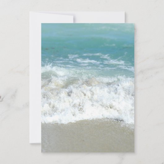 Schitterende harten in het strand Beach word mijn Kaart (Achterkant)