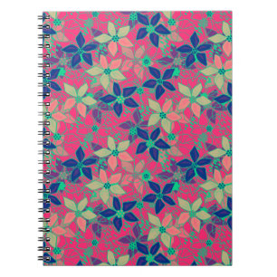 Schitterende heldere kleuren bloemen bloemen zomer notitieboek