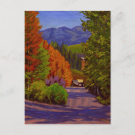 Schitterende herfst Crested Butte Colorado ansicht Briefkaart