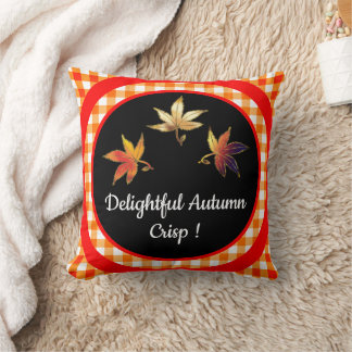 Schitterende herfst Crisp Whimsical Leaves Kussen