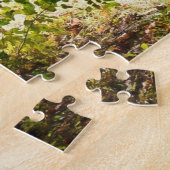 Schitterende herfst herfstbladeren meer legpuzzel (Zijkant)