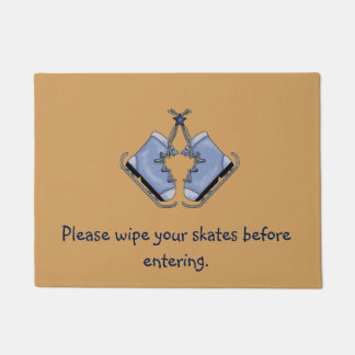 Schitterende Ice Skaters Doormat Deurmat