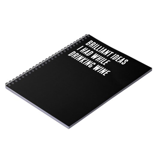 Schitterende ideeën die ik had terwijl ik wijn Dri Notitieboek (Linkerzijde)