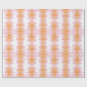 Schitterende Ikat in Roze en Oranje Cadeaupapier (Vlak)