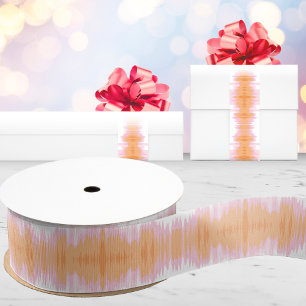 Schitterende Ikat in Roze en Oranje Grosgrain Lint