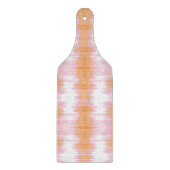 Schitterende Ikat in Roze en Oranje Snijplank (Voorkant)