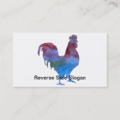 Schitterende, in kleur gewassen varkens visitekaartje (Achterkant)