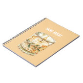 Schitterende Kaars Groene Bladeren Boho Notitieboek (Linkerzijde)