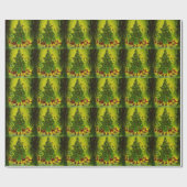 Schitterende kerst 1950 met cadeaubonade cadeaupapier (Vlak)