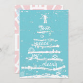 Schitterende kerstboomfeestkaart feestdagenkaart (Voorkant / Achterkant)