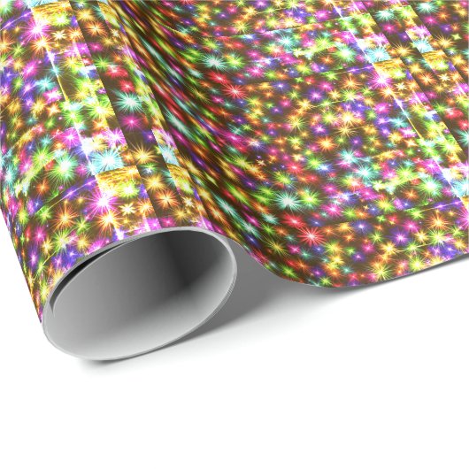 Schitterende kerstkleurige sparkly SParks Wrap Cadeaupapier (Rol Hoek)