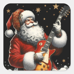 Schitterende kerstliedjes met de gitaar van de Ker Vierkante Sticker