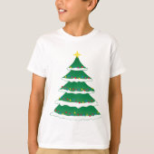 Schitterende kerstvakantiefamilie - boom t-shirt (Voorkant)
