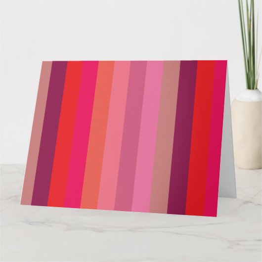 Schitterende kleuren 1 bedankkaart (Voorkant)