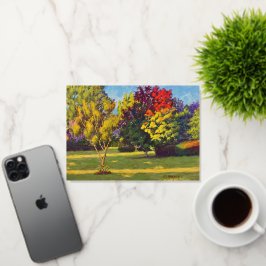 Schitterende kleuren van Autum Folie Wenskaart