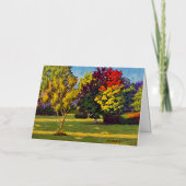 Schitterende kleuren van Autum Folie Wenskaart (Voorkant)