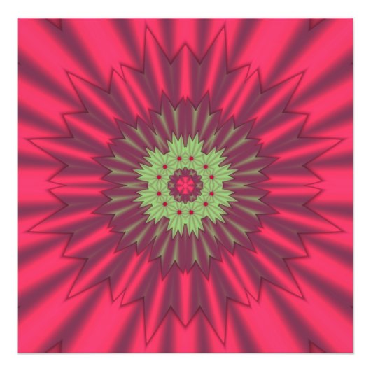 Schitterende kleurenkaleidoscoop foto afdruk (Voorkant)