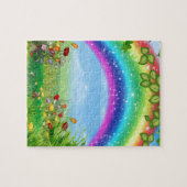 Schitterende, kleurrijke regenboogproducten legpuzzel (Horizontaal)