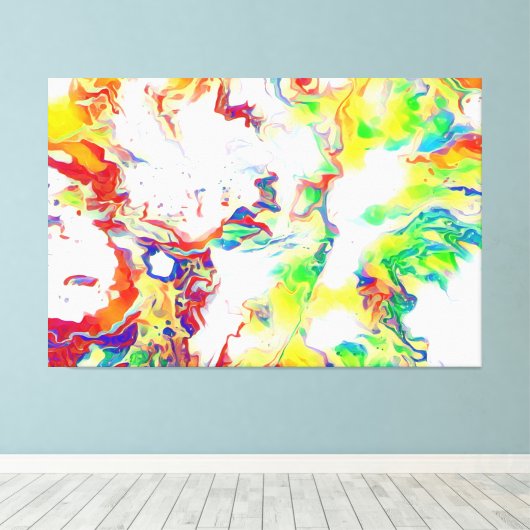 Schitterende, kleurrijke wandafdrukken canvas afdruk (Insitu (Houten vloer))