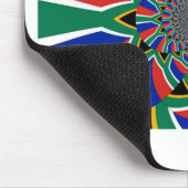 Schitterende kleurrijke Zuid-Afrikaanse vlaggenkun Muismat (Hoek)