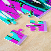 Schitterende kunst legpuzzel (Zijkant)