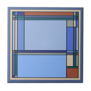 Schitterende kunstwerken en geometrische patronen  tegeltje