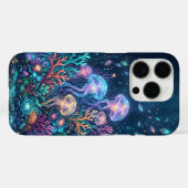 Schitterende kwal fantasie onderwater oceaan Case-Mate iPhone case (Achterkant (horizontaal))