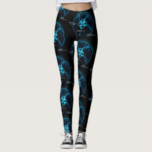 Schitterende kwal silhouet leggings