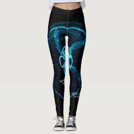 Schitterende kwal silhouet leggings
