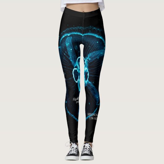 Schitterende kwal silhouet leggings (Voorkant)