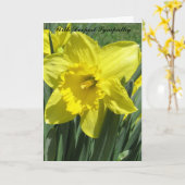 Schitterende liefdevolle sympathie kaart (Gele Bloem)