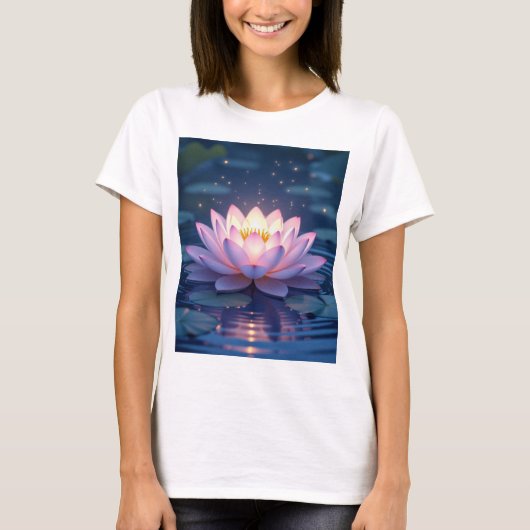 Schitterende Lotus T-Shirt (Voorkant)