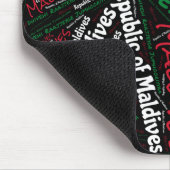 Schitterende Maldiven Vlag Colors Patriotic Muismat (Hoek)