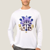 Schitterende mode van bloemen Tri-Blend shirt (Voorkant volledig)