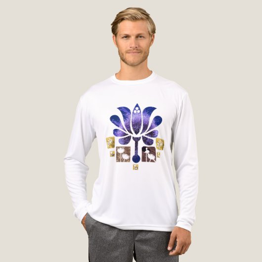 Schitterende mode van bloemen Tri-Blend shirt (Voorkant)