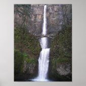 Schitterende Multnomah Falls Fotografisch Poster (Voorkant)
