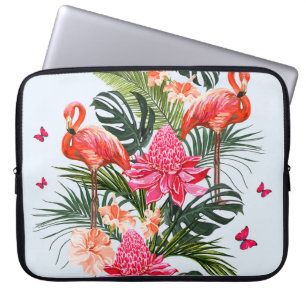 Schitterende naadloze florale zomerpatroon backgro laptop sleeve