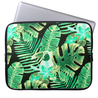 Schitterende naadloze florale zomerpatroon backgro laptop sleeve
