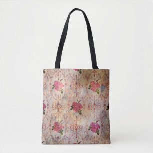 Schitterende naadloze roze roze roze roze roze roo tote bag